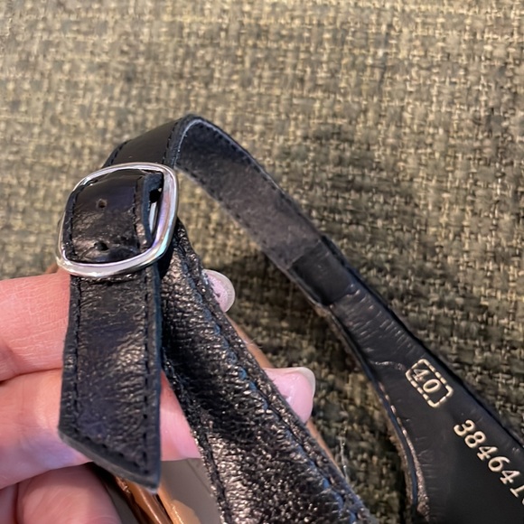 Rieker black leather sling back shoes (sz 40) - Picture 12 of 12